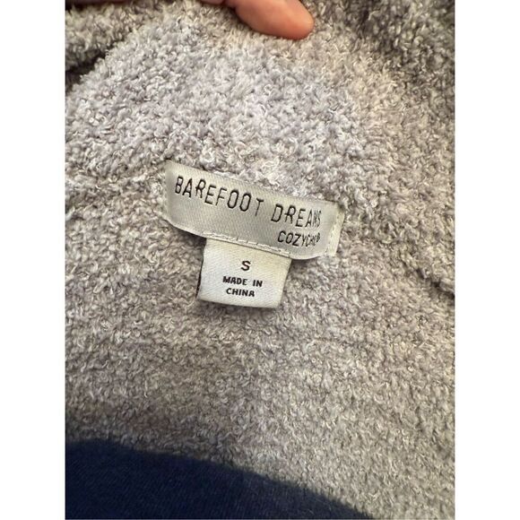 Barefoot Dreams Gray CozyChic Boucle Open Front Long Line Cali Cardigan Small - Picture 3 of 5